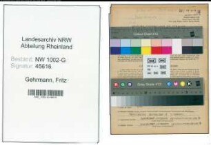 Entnazifizierung Fritz Gehrmann, geb. 19.12.1920 (Bauzeichner)