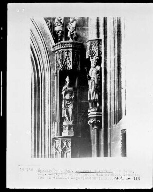 Standbilder des Bischofs Donatus und von Jacobus d.Ä.