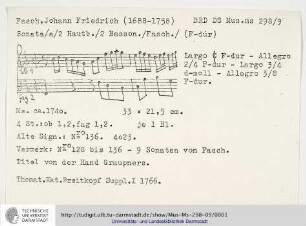 Sonate F-Dur