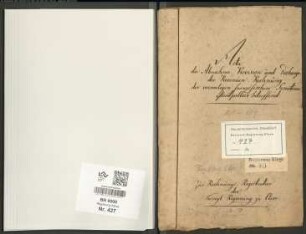 Abnahme, Revision und Decharge der Revenuenrechnung der französischen Senatorie Montpellier für 1813/1814