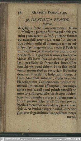 26. Gratuita Praedicatio