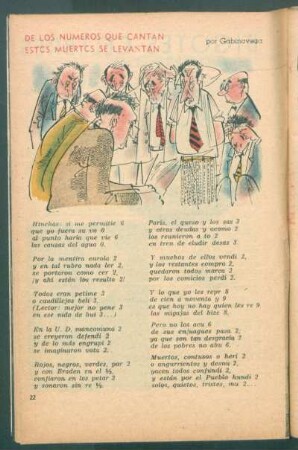 De los números que cantan estos muertos se levantan