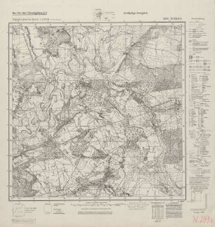 2896 Schkwa, Topographische Karte 1:25000 (4cm - Karte)