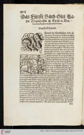 Das Fünfft Buch Olai Magni Erzbischoffen zu Opsal / ec. Von den alten Kysen und starken Helden