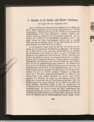 6. Kämpfe in der Kanal- und Ailette-Stellung