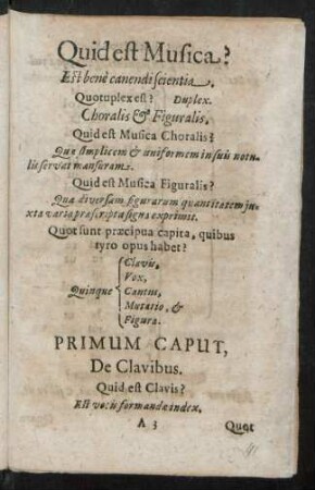 Primum Caput, De Clavibus.