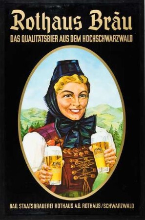 Werbung der Brauerei Rothaus