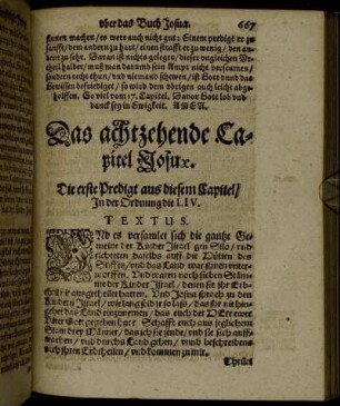 Das achtzehende Capitel Josuae.