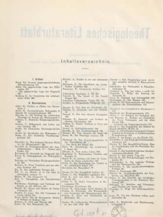 Inhaltsverzeichnis