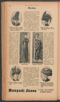 Modas : Para la niña y la mujer