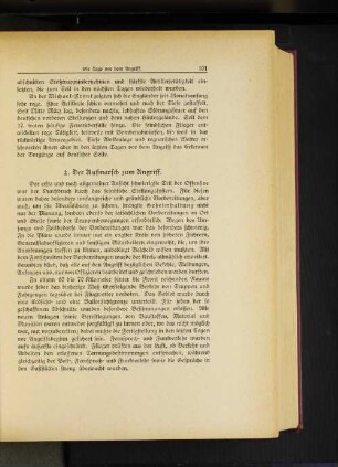 2. Der Aufmarsch zum Angriff.