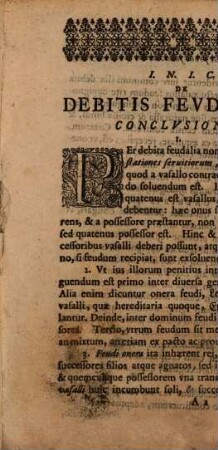 De Debitis Fevdalibvs Conclusiones