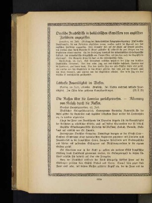 Die Russen über die Lomnica zurückgeworfen. - Räumung von Kalusz durch die Russen.