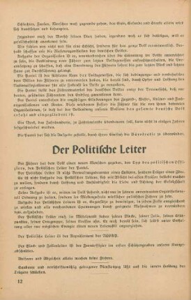 Der Politische Leiter