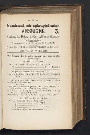 5. 30. Mai 1883
