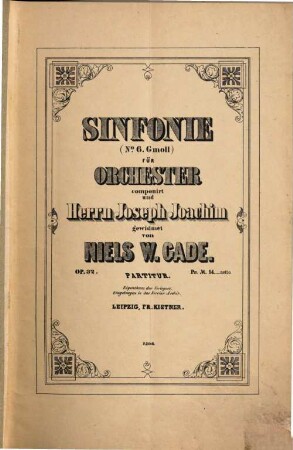 Sinfonie (No. 6 g-Moll) für Orchester : op. 32