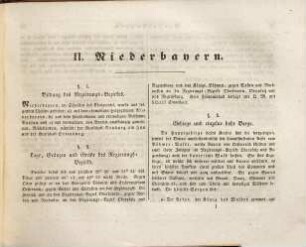 Atlas von Bayern : geographisch-statistisch-historisches Handbuch zur Kenntniß des Zustandes von Bayern in seiner gegenwärtigen Beschaffenheit für alle Stände : mit neun Karten, 3. Lieferung. Niederbayern