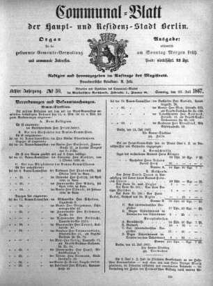 1867,30: No. 30, 28. Juli 1867