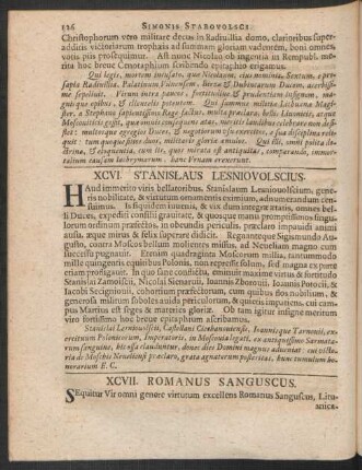 XCVII. Romanus Sanguscus