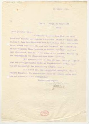 Brief an Sergej Vladimirovic Juferov : 27.03.1911