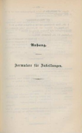 Anhang. Formulare für Zustellungen