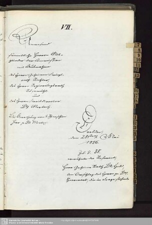 VII., 28. Mai 1856