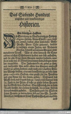 Das Siebende Hundert nützlicher und denckwürdiger Historien