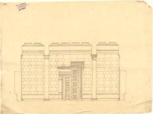 Klenze, Leo von; St. Petersburg (Russland); Eremitage - Treppenhalle 1. OG (Schnitt)