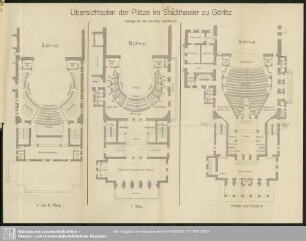 Übersichtsplan der Plätze im Stadttheater zu Görlitz