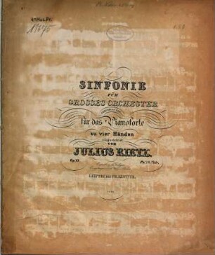 Sinfonie für großes Orchester : op. 13