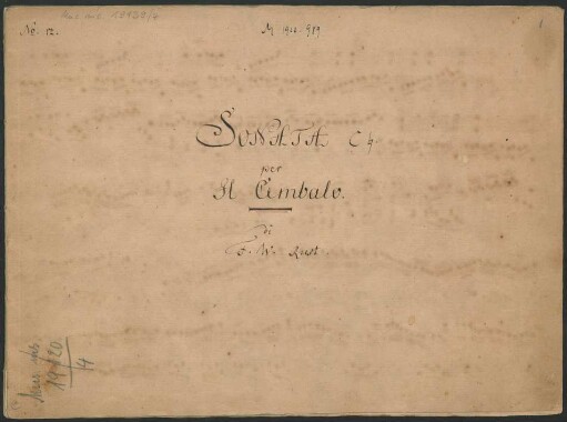 Sonaten; pf; C-Dur; CzaR 8