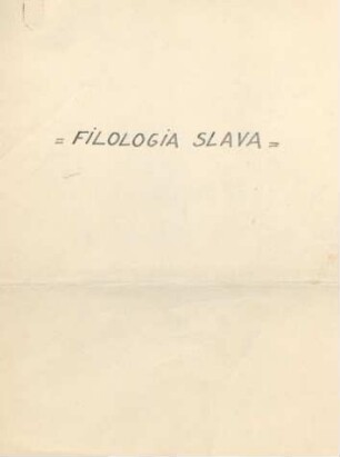 1-34, FILOLOGIA SLAVA