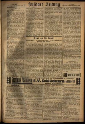 Dritte Ausgabe vom Sonntag, den 11. November 1928.