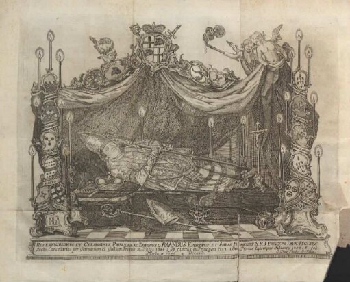 Aufbahrung der Leiche von Amand, Bischof von Fulda