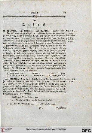 IV. Ceres