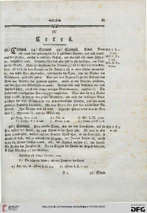 IV. Ceres