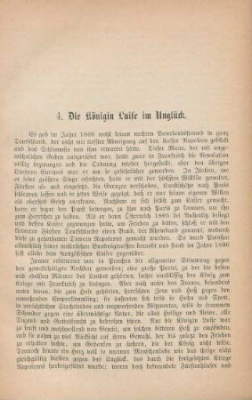 4. Die Königin Luise im Unglück