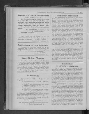 Aerztlicher Nachtdienst.