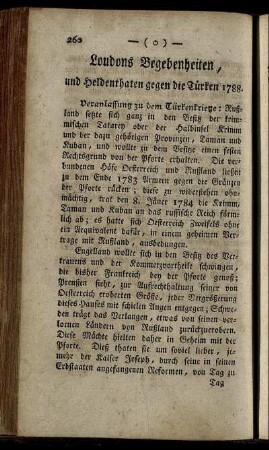 Loudons Begebenheiten, und Heldenthaten gegen die Türken 1788.