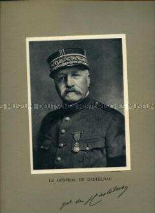 Uniformdarstellung, Porträtfoto, Noël Édouard Marie Joseph de Curières de Castelnau in Generalsuniform, Frankreich, 1918/1923 .