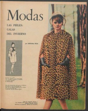 Las pieles: galas del invierno : Modas