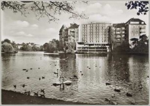 Berlin, Lietzensee mit Hotel "Seehof"
