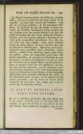 Il Faut Se Rendre Utile Pour Etre Estimé