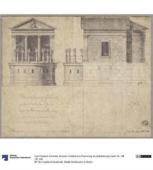 Buckow. Gartenhaus Flemming als Antentempel