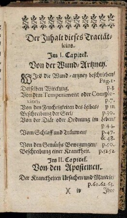 Der Inhalt dieses Tractätleins.