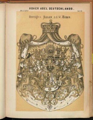 Taf. 85. Herzöge v. Sagan, a. d. H. Biron.