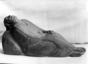 Träumendes Weib & Die Vision : Träumendes Weib (Die Vision). Gips, getönt; H. 22 cm (1912; E. Barlach). Güstrow: Atelierhaus am Inselsee