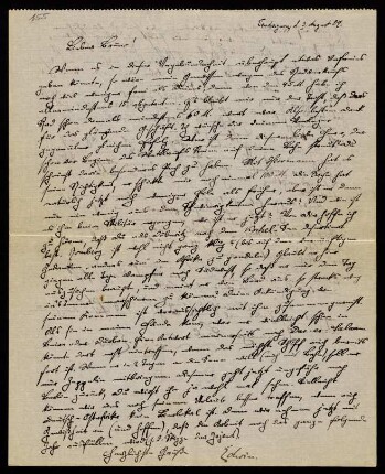 Brief an Bruno, 03.08.1909, Tendaguru