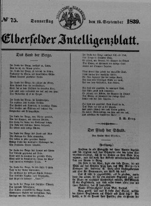 Elberfelder Intelligenzblatt. 1827-1840