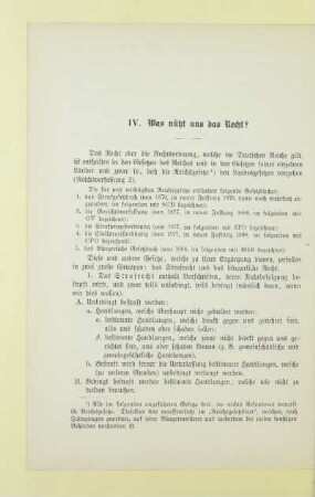IV. Was nützt uns das Recht?
